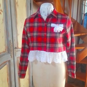 Altered flannel shirt